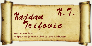 Najdan Trifović vizit kartica